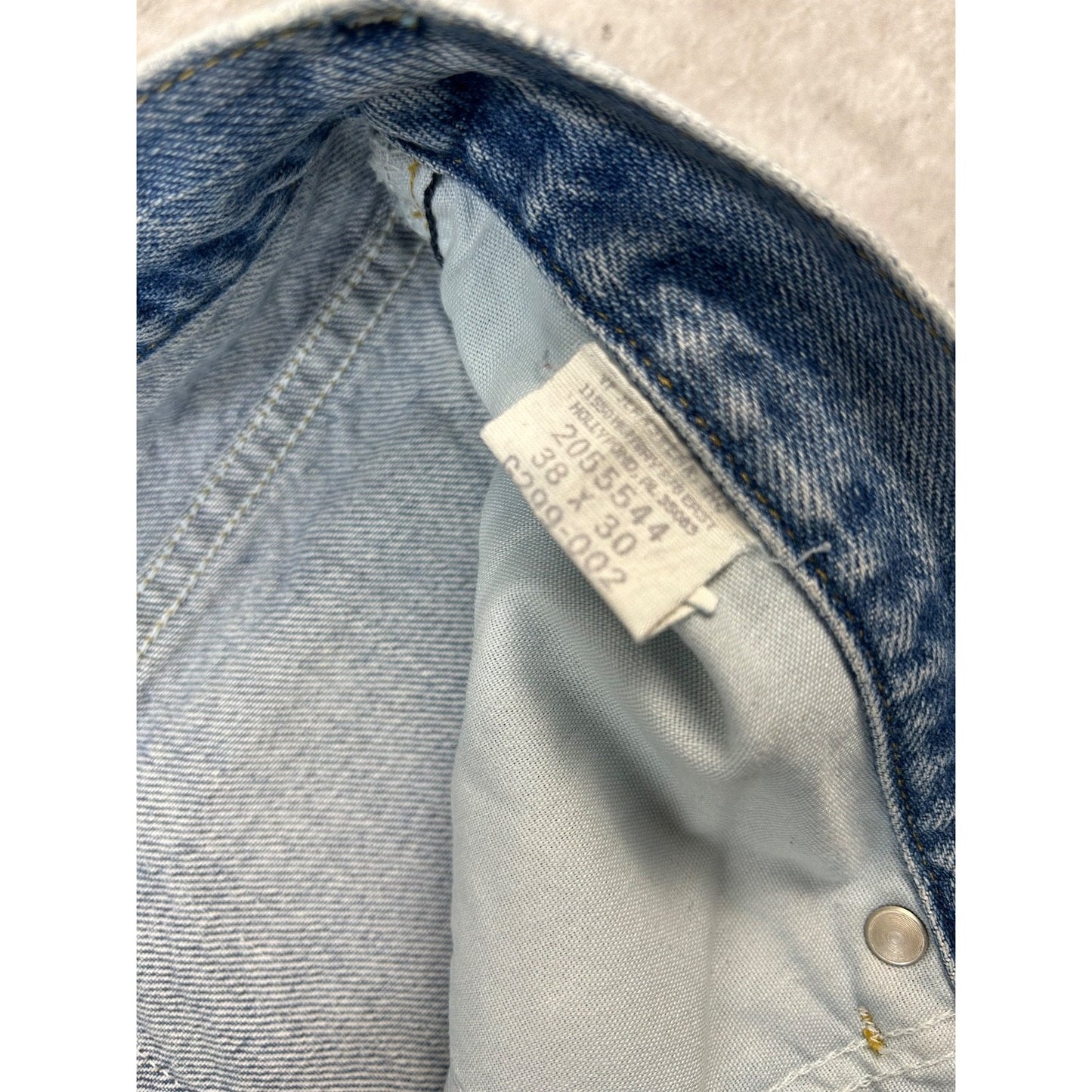 Vintage 90s Lee Regular Fit Light Wash Denim Pants Size 37 Blue