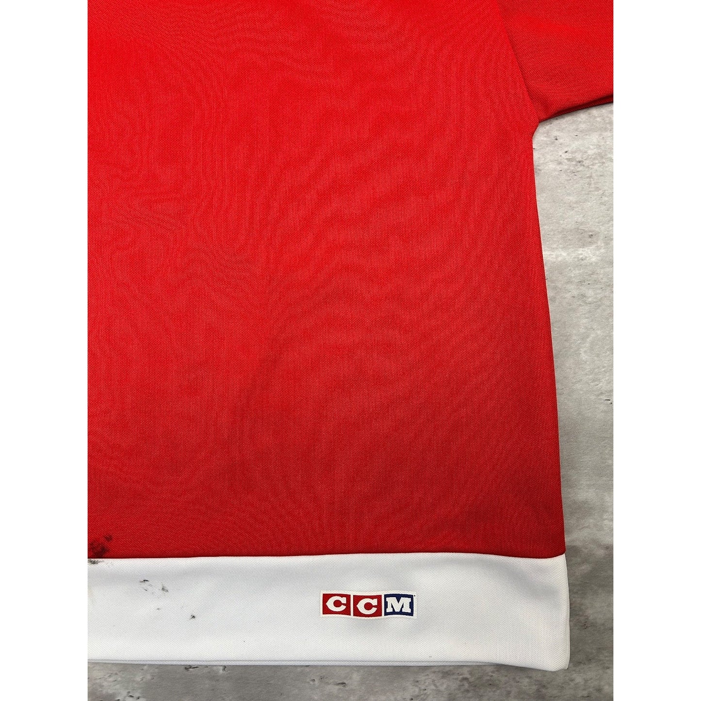 Vintage Detroit Red Wings NHL Stitched CCM Hockey Jersey Size Small Red