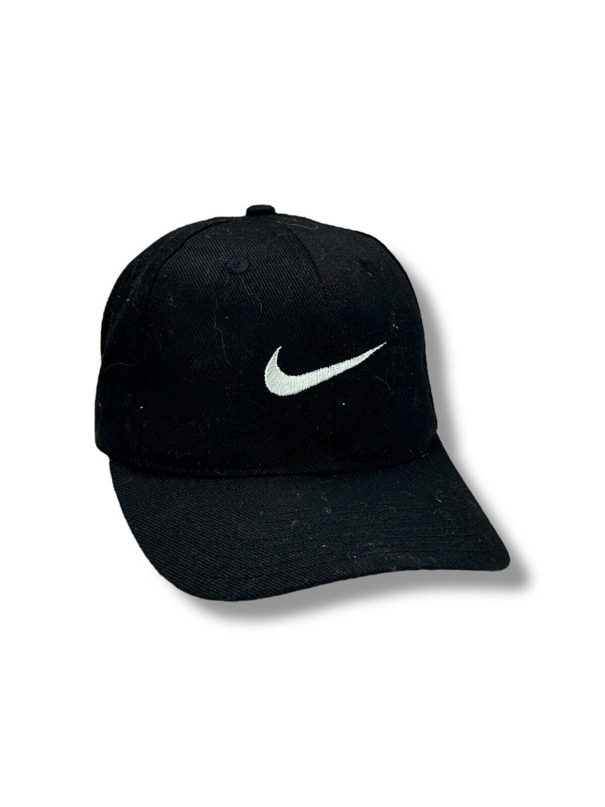 Vintage 90s Nike Embroidered Swoosh Snapback Hat OSFA Black