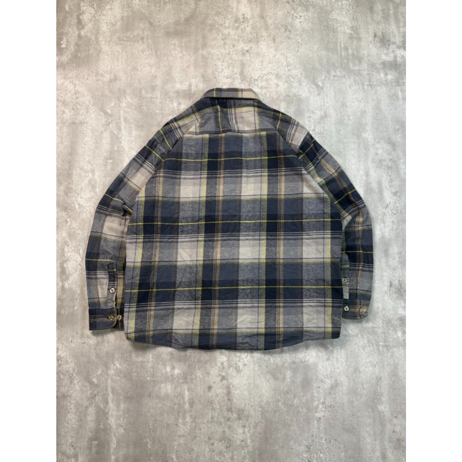 Carhartt Plaid Print Single Pocket Long Sleeve Workwear Button Up Shirt Size 2XL