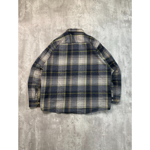 Carhartt Plaid Print Single Pocket Long Sleeve Workwear Button Up Shirt Size 2XL
