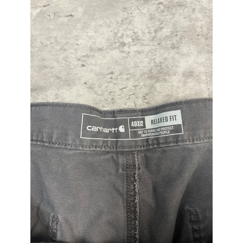 Carhartt Relaxed Fit Canvas Workwear Five Pocket Pants Size 39 Gray