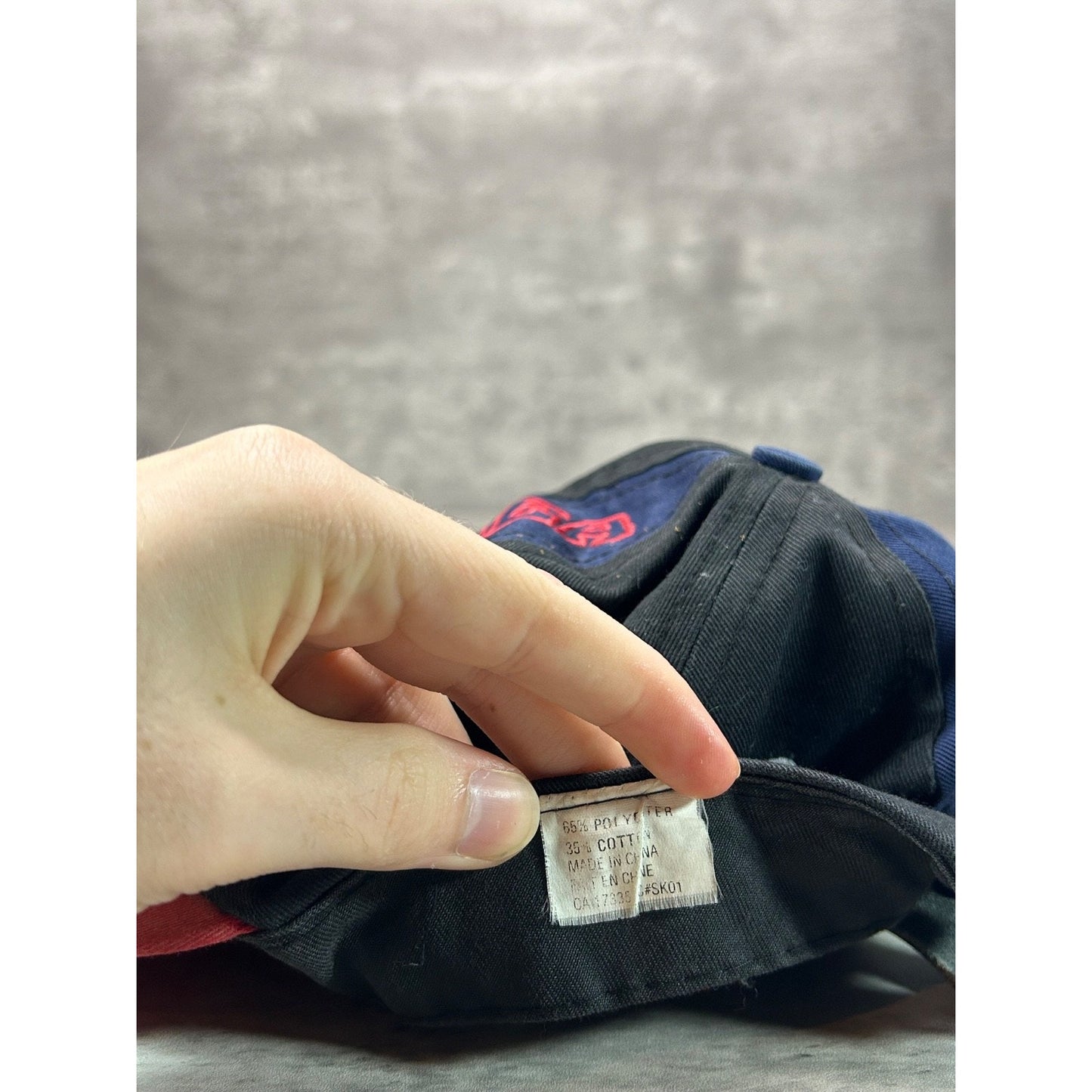 Vintage 90s Reebok Pre Season Embroidered Spellout Logo Strapback Hat OSFA