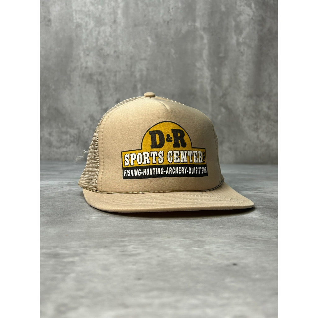 Vintage 90s D&R Sports Center Fishing And Hunting Trucker Snapback Hat OSFA