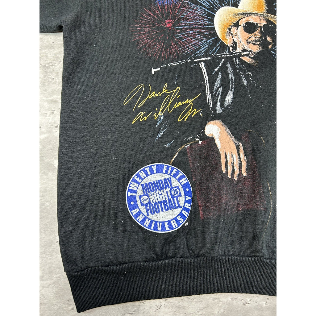 Vintage 90s Hank Williams Jr NFL Monday Night Football Sweatshirt Size Large