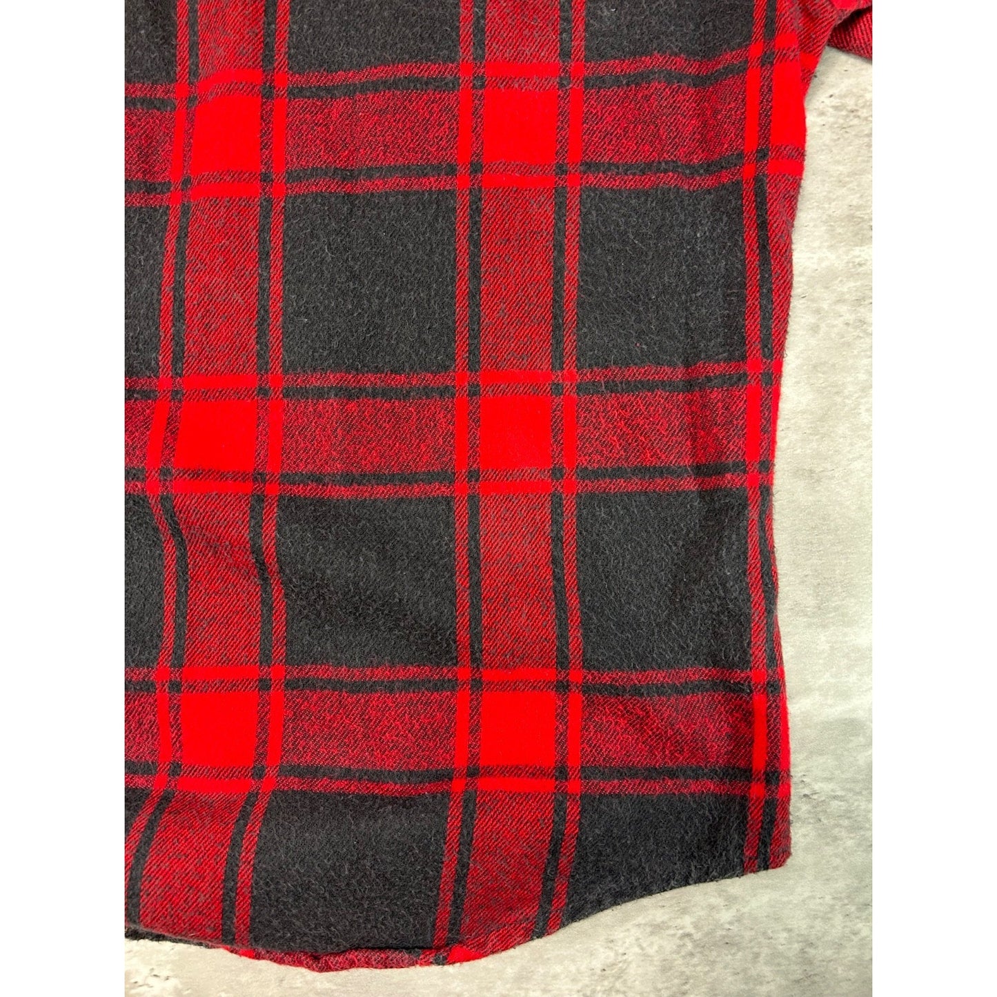 Vintage 90s Redhead Plaid Long Sleeve Double Pocket Button Up Shirt Size Large