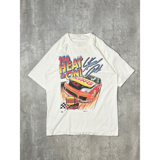 Vintage 1997 Steve Park #14 Nascar The Heat Is On Burger King T-Shirt Size Large