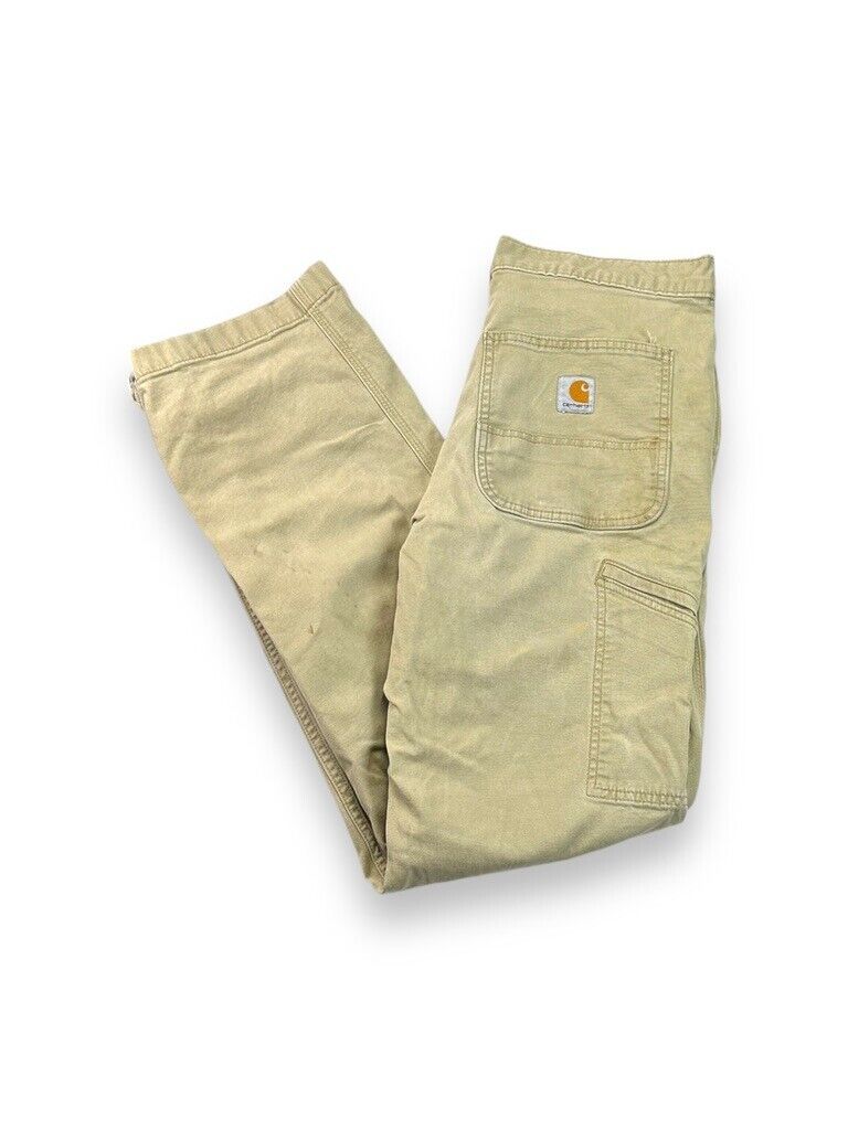 Carhartt Relaxed Fit Canvas Workwear Five Pocket Pants Size 31 Beige