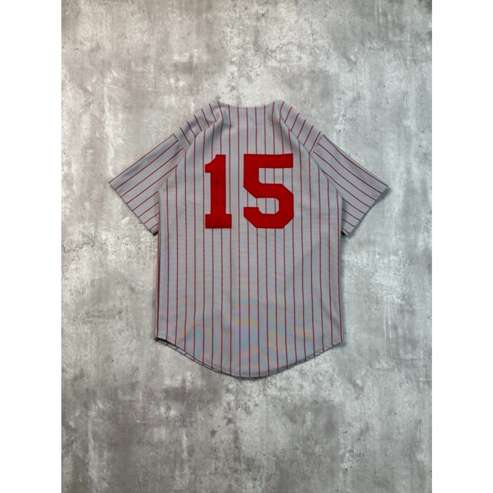 Vintage 80s/90s Spartans Pinstripe Stitched Baseball Jersey Size Small