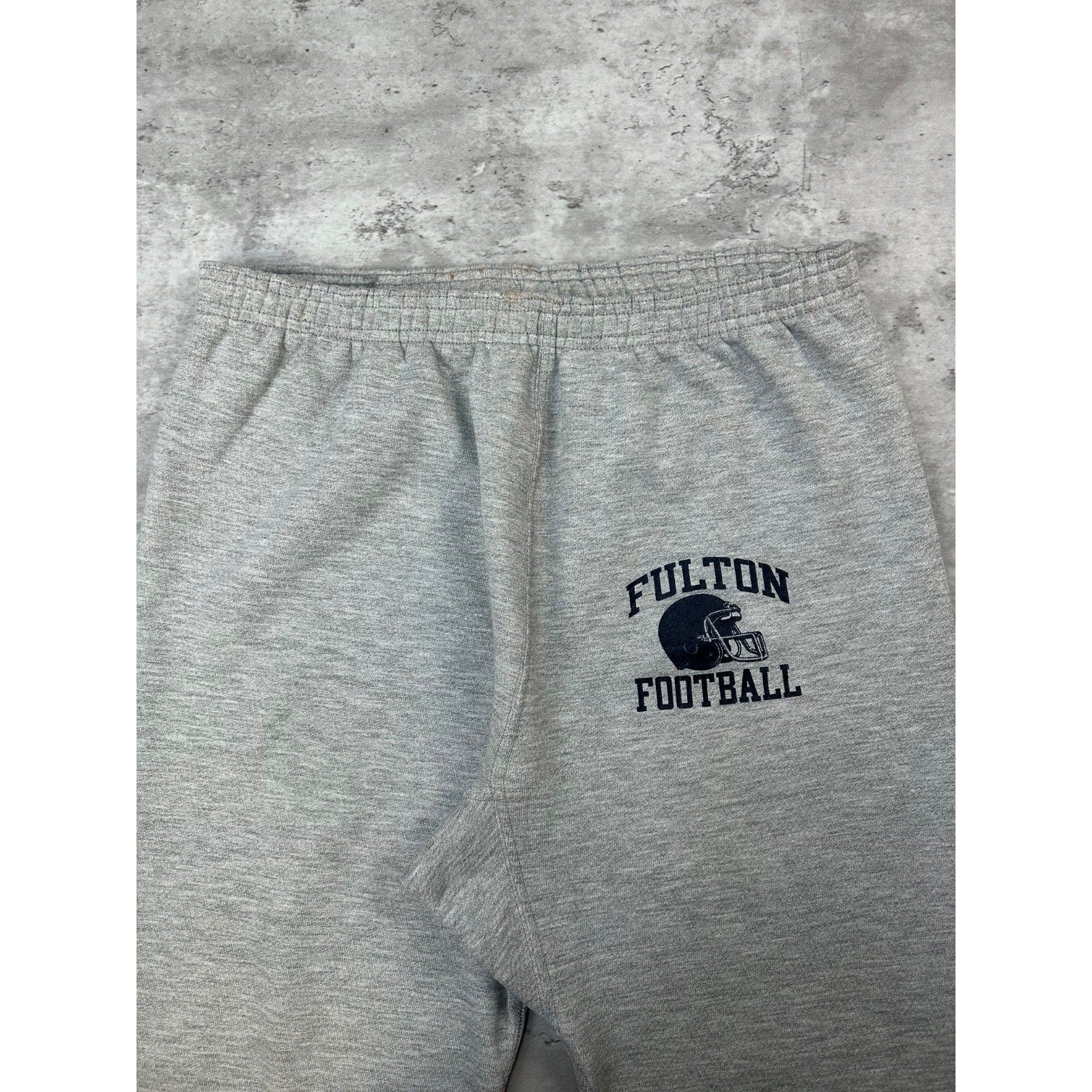 Vintage 90s Fulton Football Collegiate Spellout Sweat Pants Size Medium