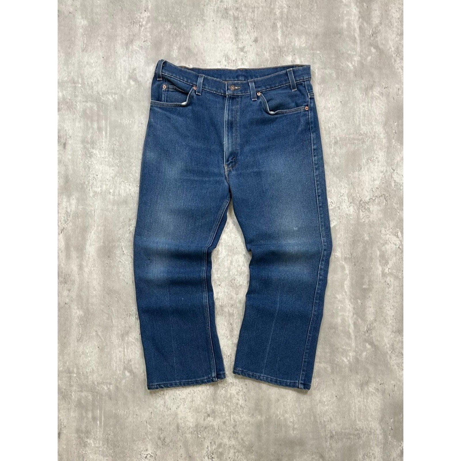 Vintage 80s/90s Levis Orange Tab Dark Wash Blue Denim Pants Size 36