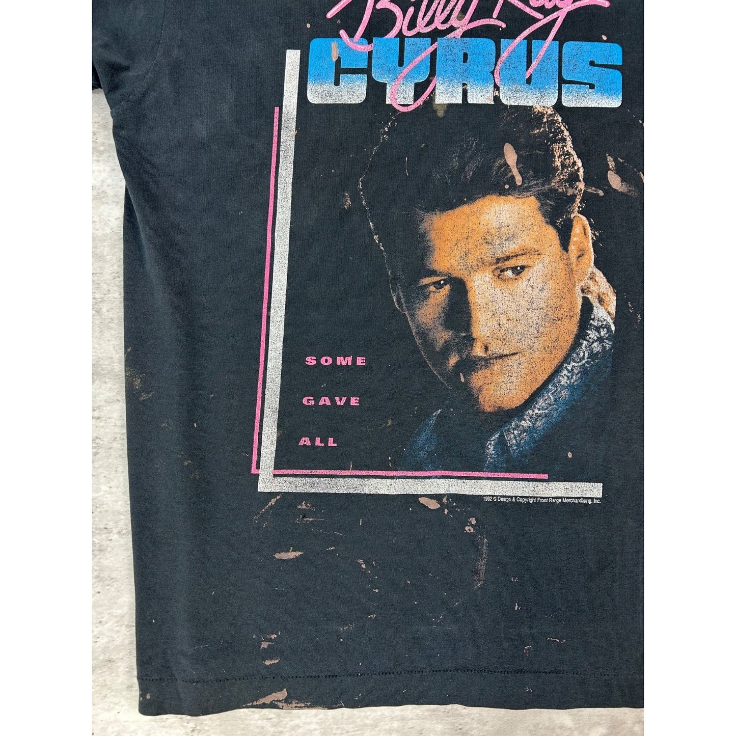 Vintage 1992 Billy Ray Cyrus Achy Breaky Heart Country Music Tour T-Shirt Sz XL