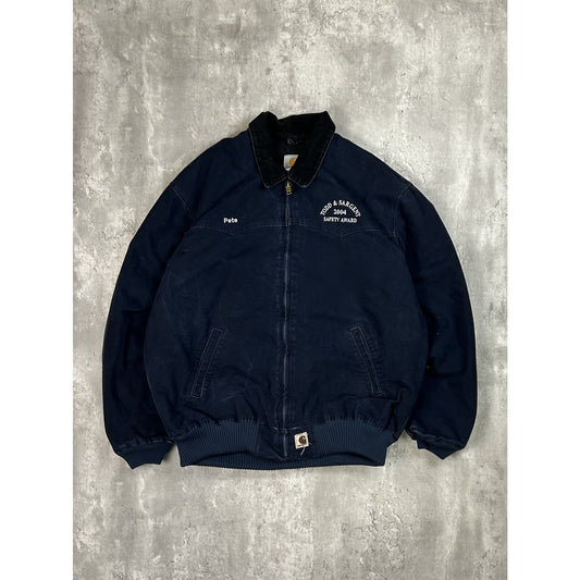 Vintage Carhartt Insulated Canvas Workwear Santa Fe Jacket Size 2XLT