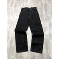 Vintage Y2K Womens Johnny Blaze Embroidered Black Wash Denim Pants