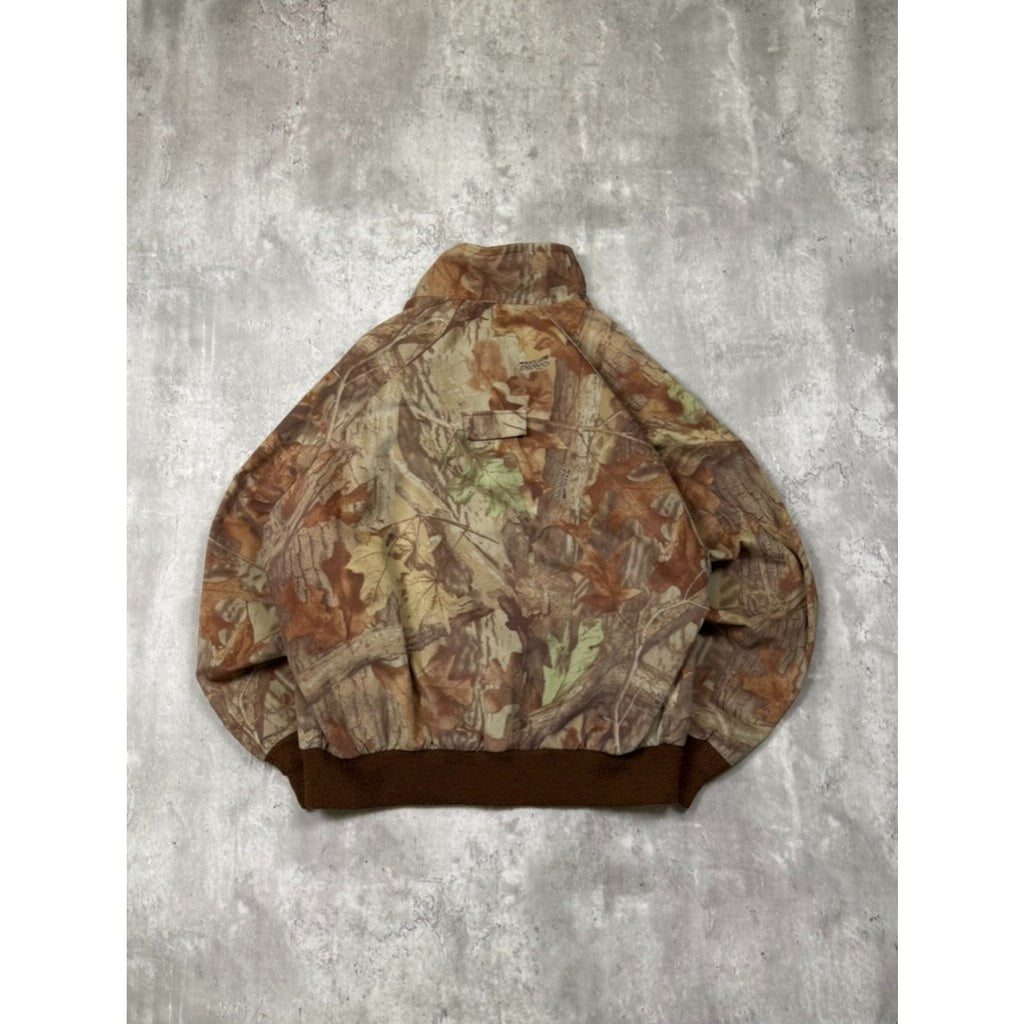Vintage Woolrich Advantage Timber Camo Full Zip Bomber Jacket Size Medium