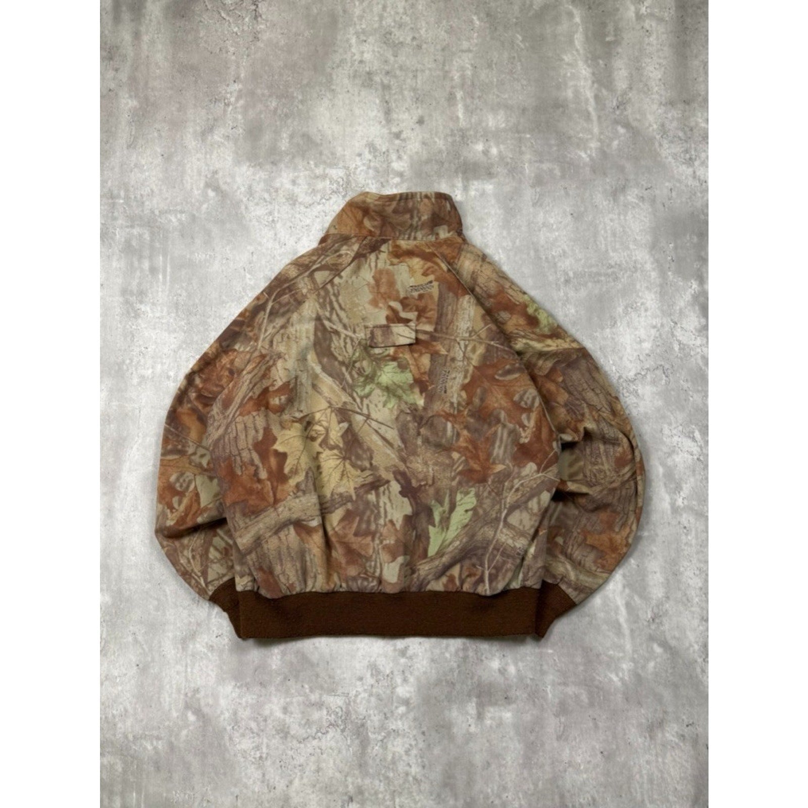 Vintage Woolrich Advantage Timber Camo Full Zip Bomber Jacket Size Medium
