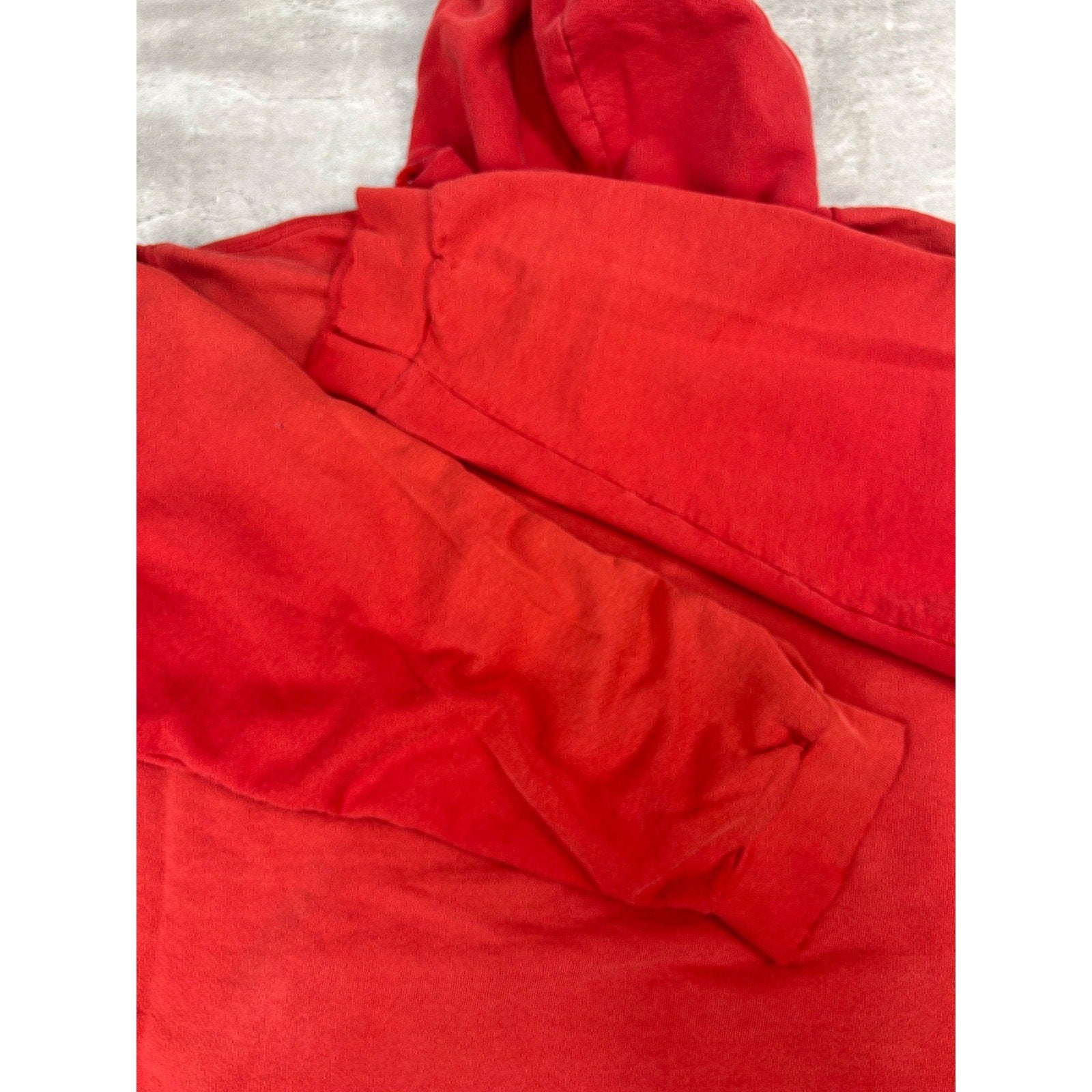 Vintage 2000s Nike Embroidered Middle Swoosh Hooded Red Sweatshirt Size 2XL