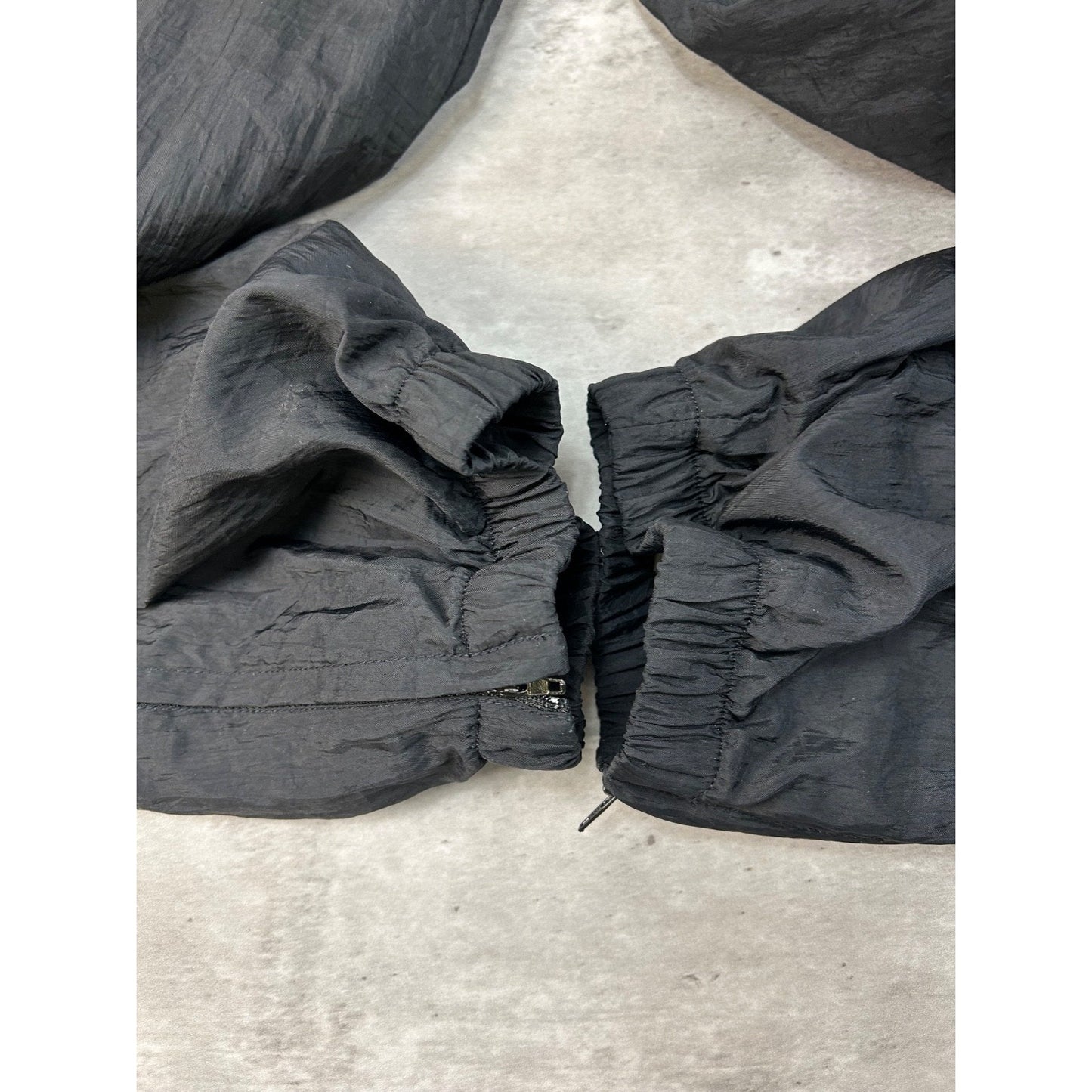 Vintage 90s Nike Tonal Embroidered Swoosh Nylon Track Pants Size Large