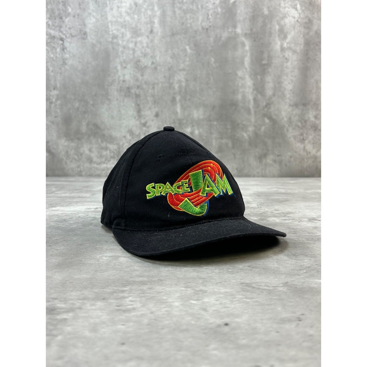 Vintage 1996 Space Jam Embroidered Logo Movie Promo Snapback Hat OSFA