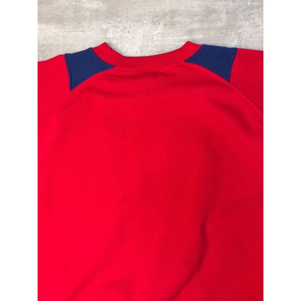VTG 80s Buffalo Bills NFL Embroidered Logo Spellout Crewneck Sweatshirt Sz Large