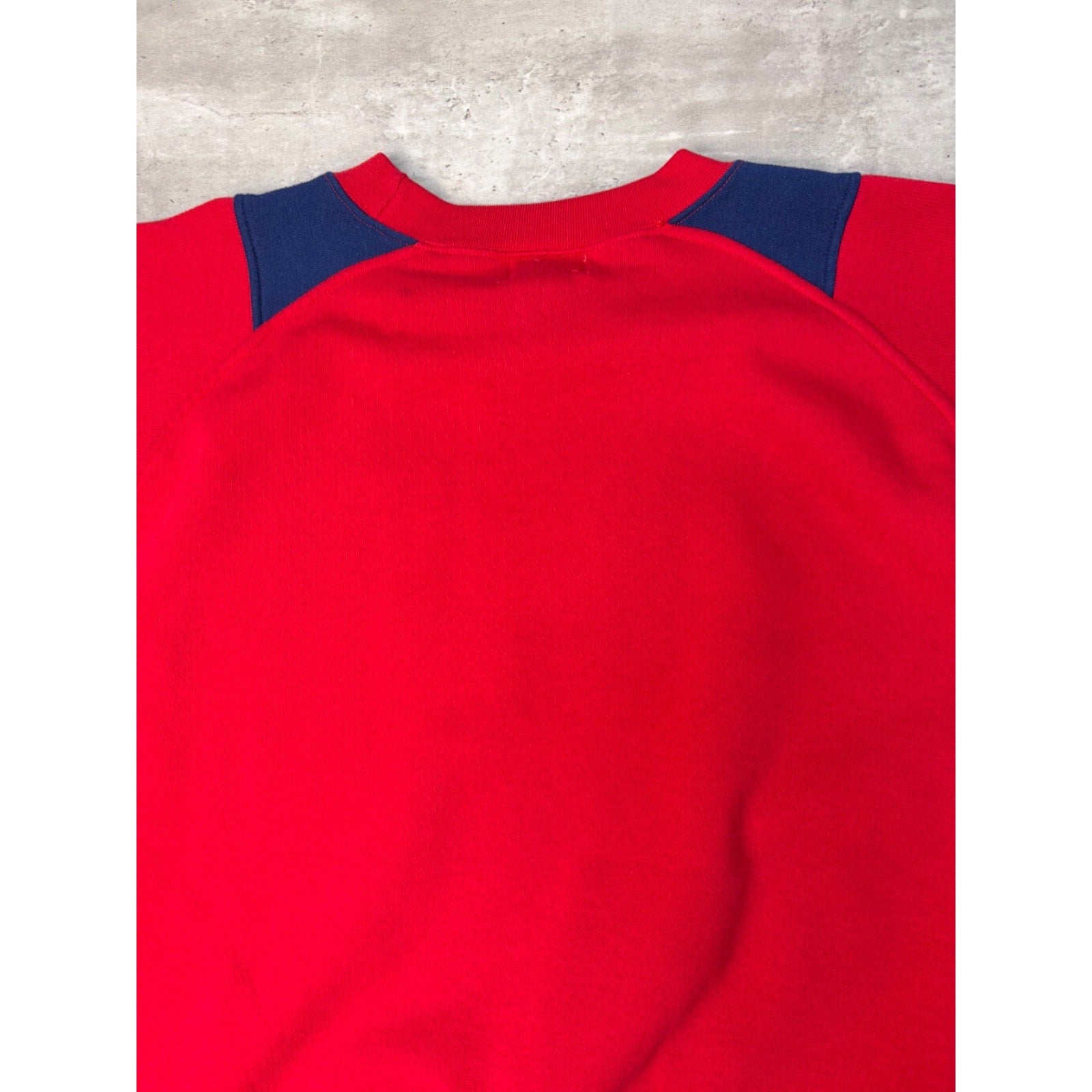 VTG 80s Buffalo Bills NFL Embroidered Logo Spellout Crewneck Sweatshirt Sz Large