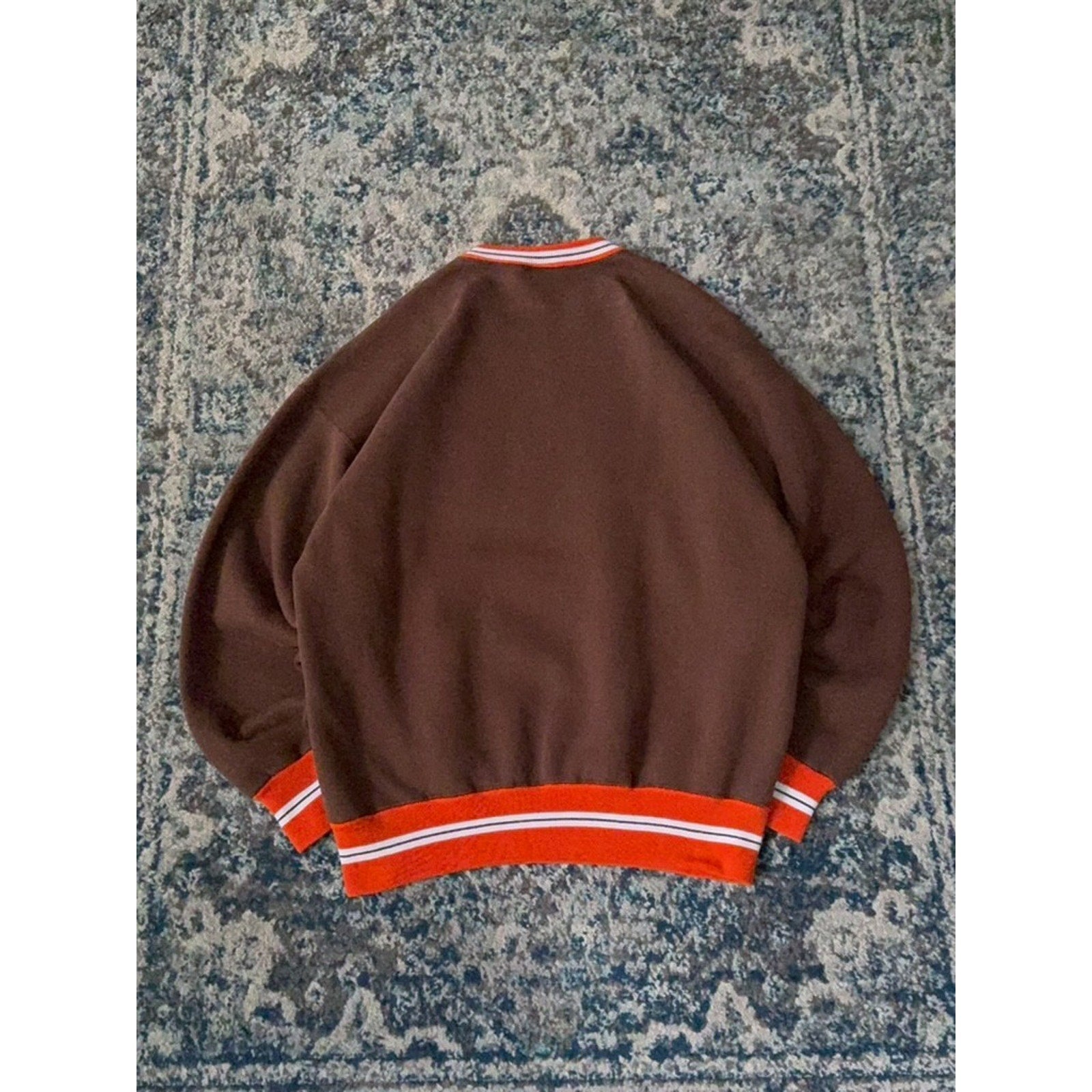 Vintage 90s Cleveland Browns NFL Fitness Embroidered Helmet Sweatshirt Sz XL