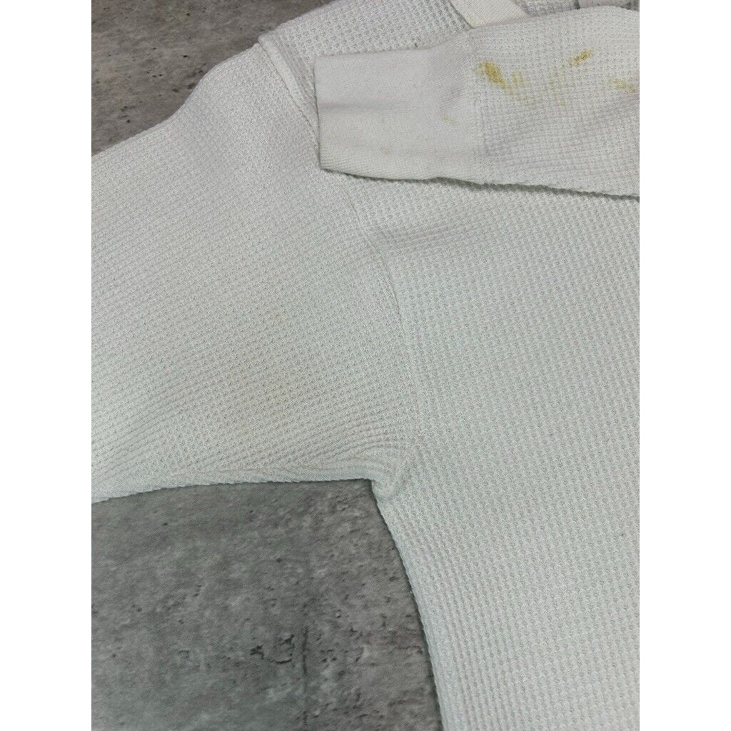 Vintage 1980s Handex Blank Thermal Print Long Sleeve T-Shirt Size Medium