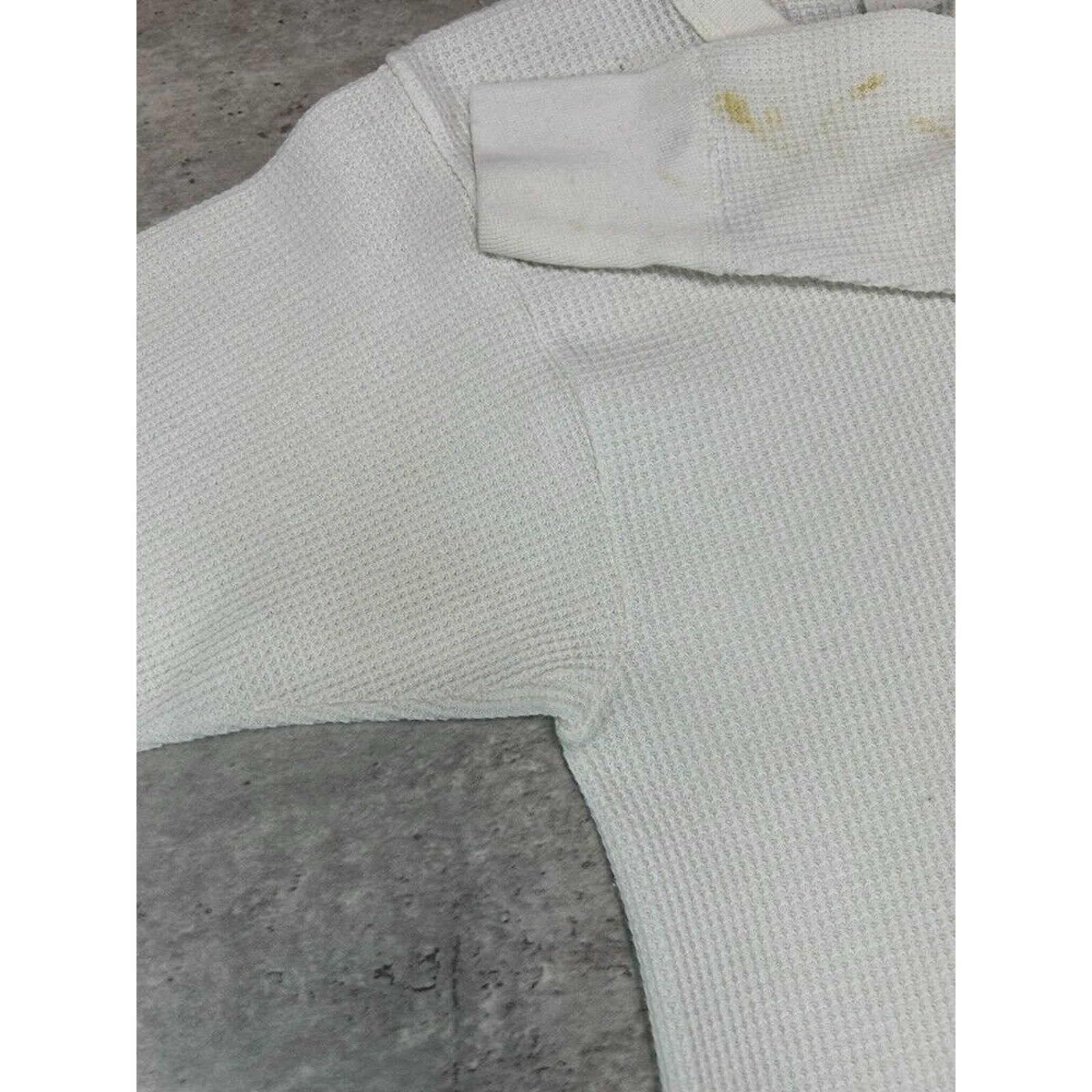 Vintage 1980s Handex Blank Thermal Print Long Sleeve T-Shirt Size Medium