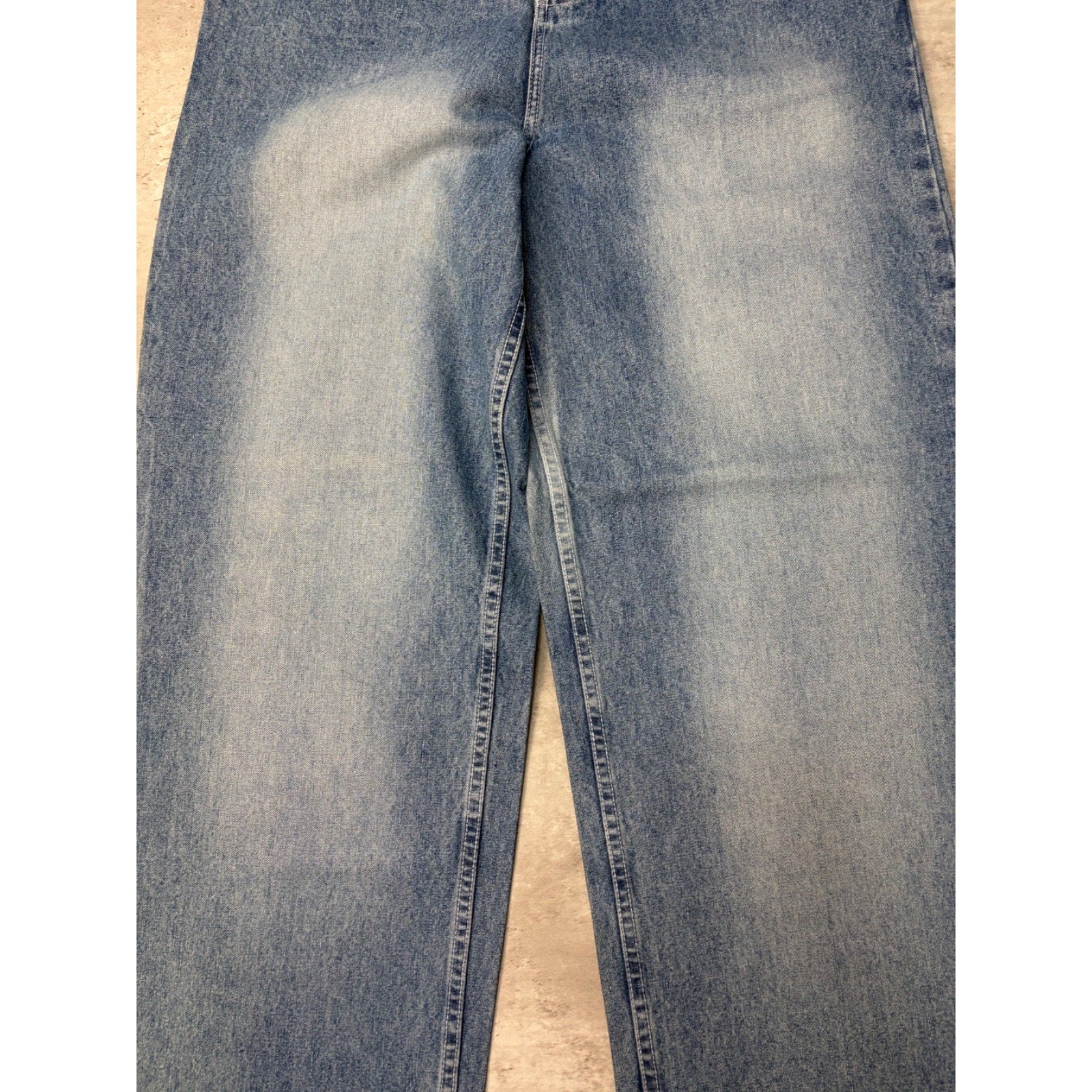 Vintage Y2K Womens Phat Farm Embroidered Logo Medium Wash Denim Pants