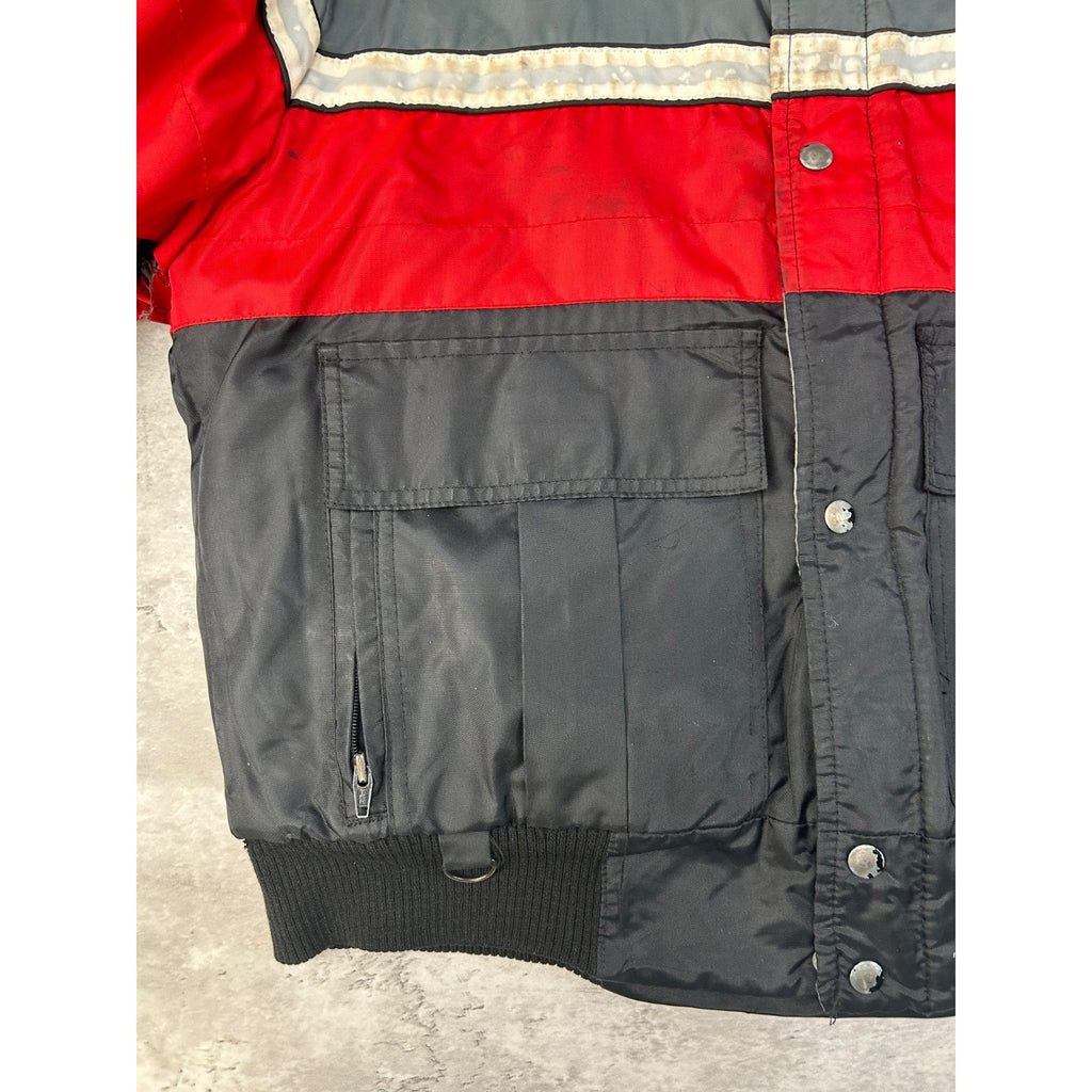 Vintage 90s Polaris Embroidered Logo Full Zip Insulated Jacket Size Large