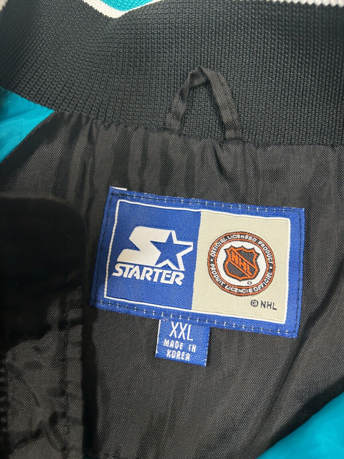 Vintage 1997 NHL San Jose All Star Game Starter 1/2 Windbreaker Jacket Size 2XL