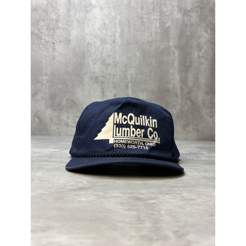 Vintage McQuilkin Lumber Co Graphic Snapback Hat OSFA