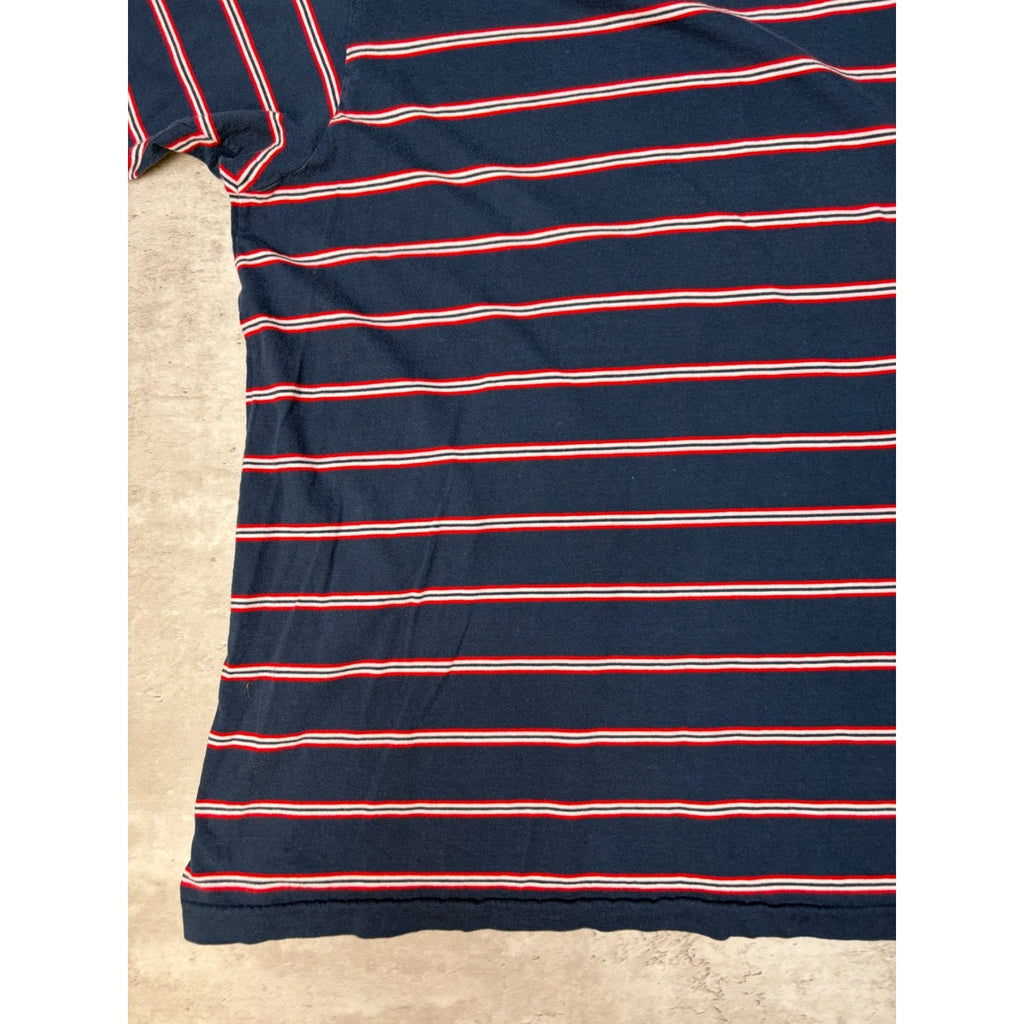 Vintage Polo Ralph Lauren Embroidered Pony Striped T-Shirt Size 2XL