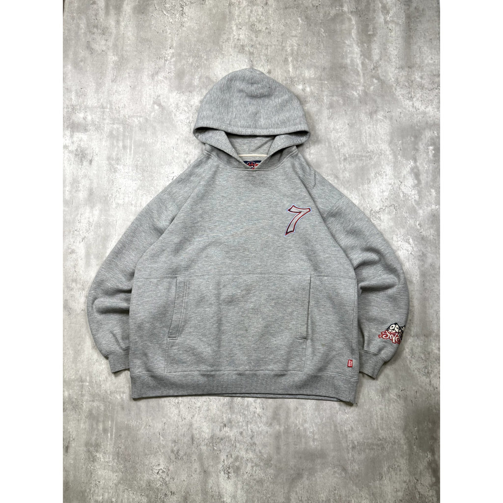 Vintage Y2K JNCO Rollin' 7s Embroidered Dice Graphic Hooded Sweatshirt Size 2XL