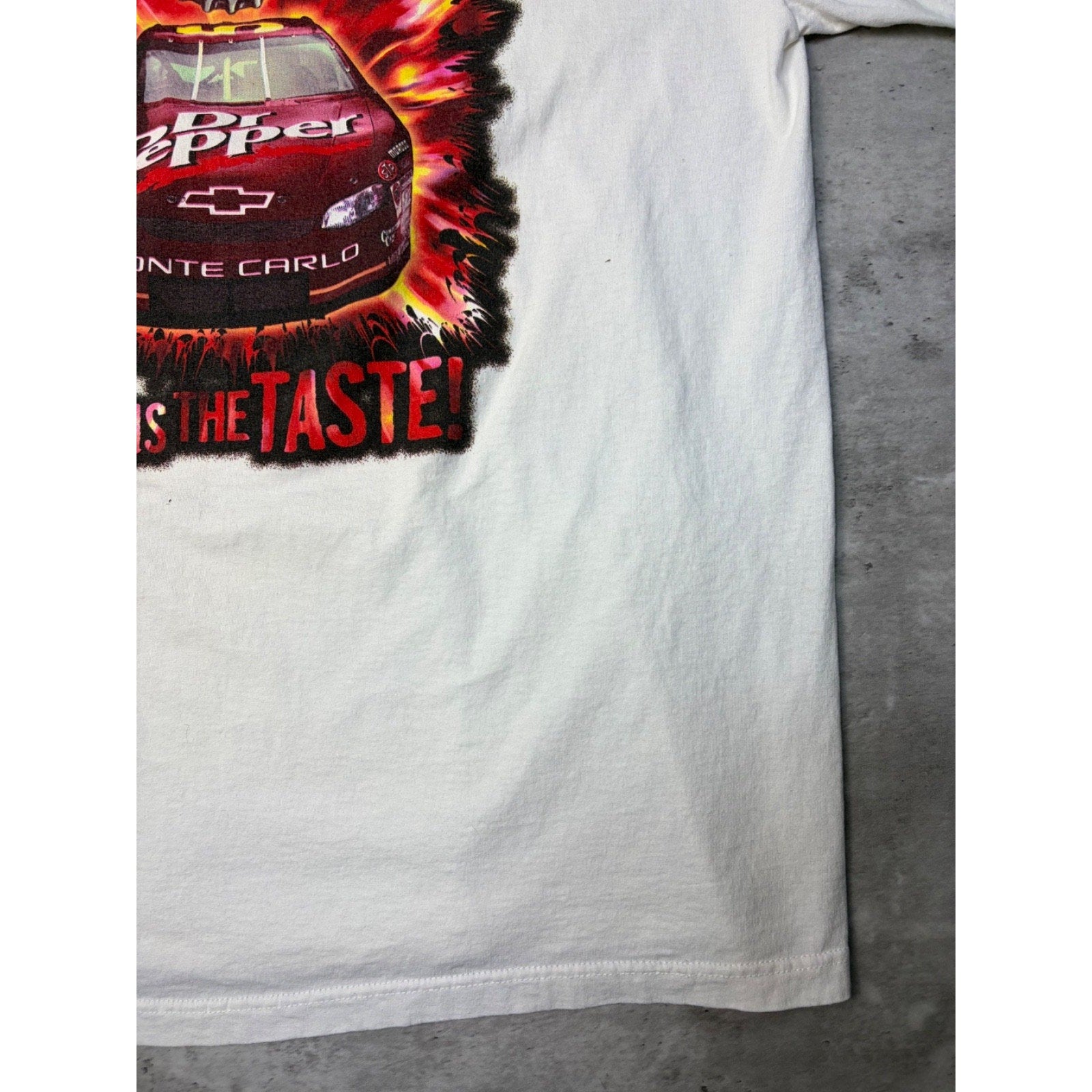 Vintage Dr Pepper Thirst To Win Nascar Graphic T-Shirt Size XL