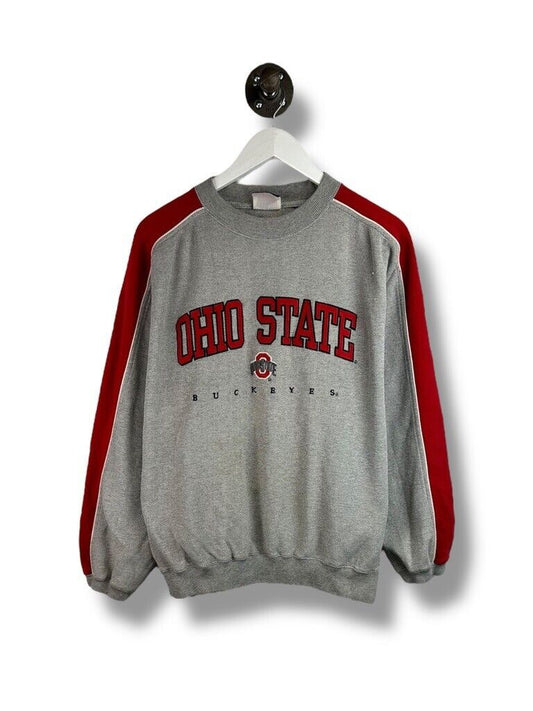 Vintage Ohio State Buckeyes NCAA Collegiate Spellout Sweatshirt Size XL Gray