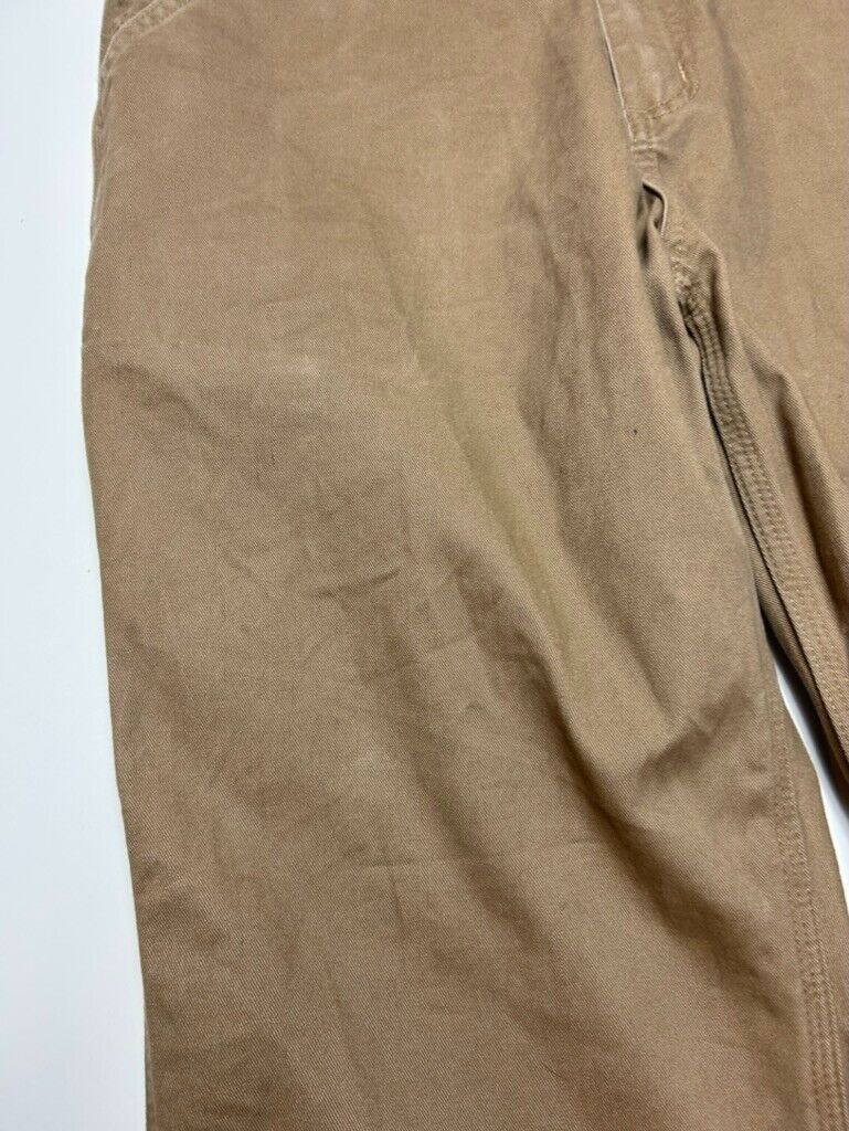 Carhartt Relaxed Fit Canvas Workwear Carpenter Pants Size 33W Beige