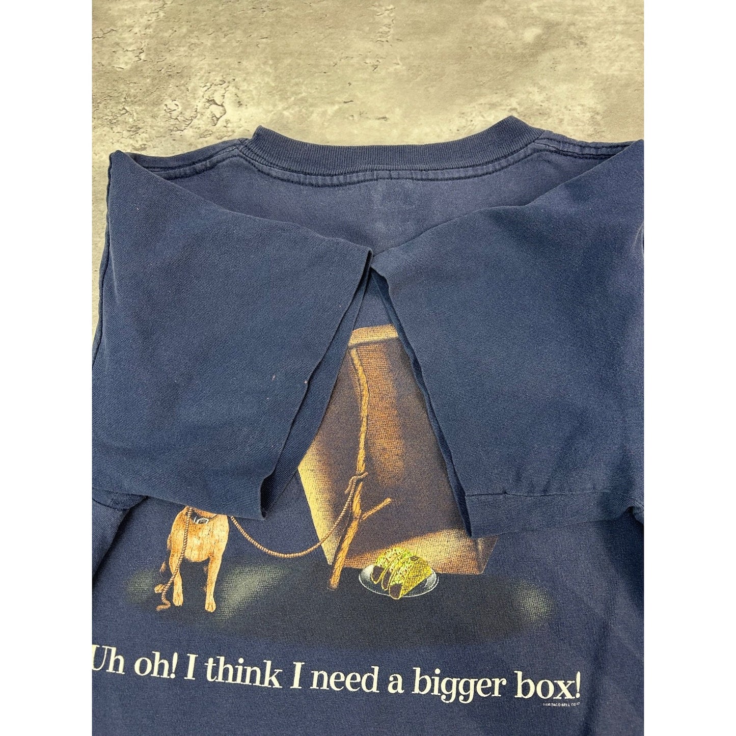 Vintage 90s Taco Bell Here Lizard Lizard Chihuahua Graphic T-Shirt Size L YOUTH