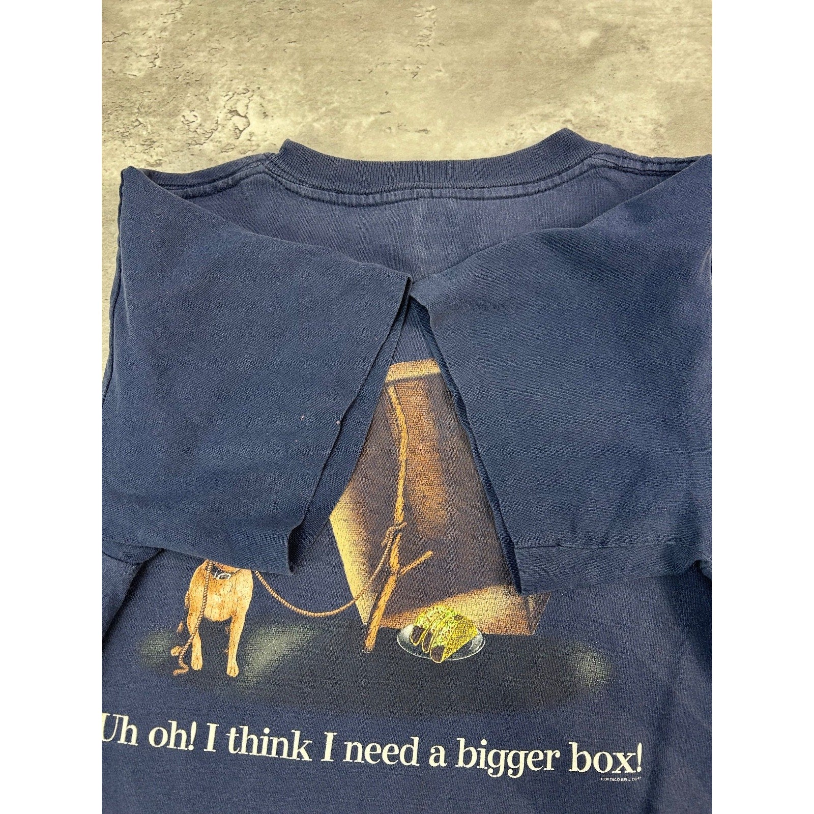 Vintage 90s Taco Bell Here Lizard Lizard Chihuahua Graphic T-Shirt Size L YOUTH