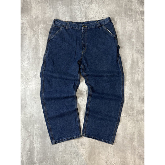 Vintage Carhartt Dark Wash Denim Workwear Carpenter Pants Size 40