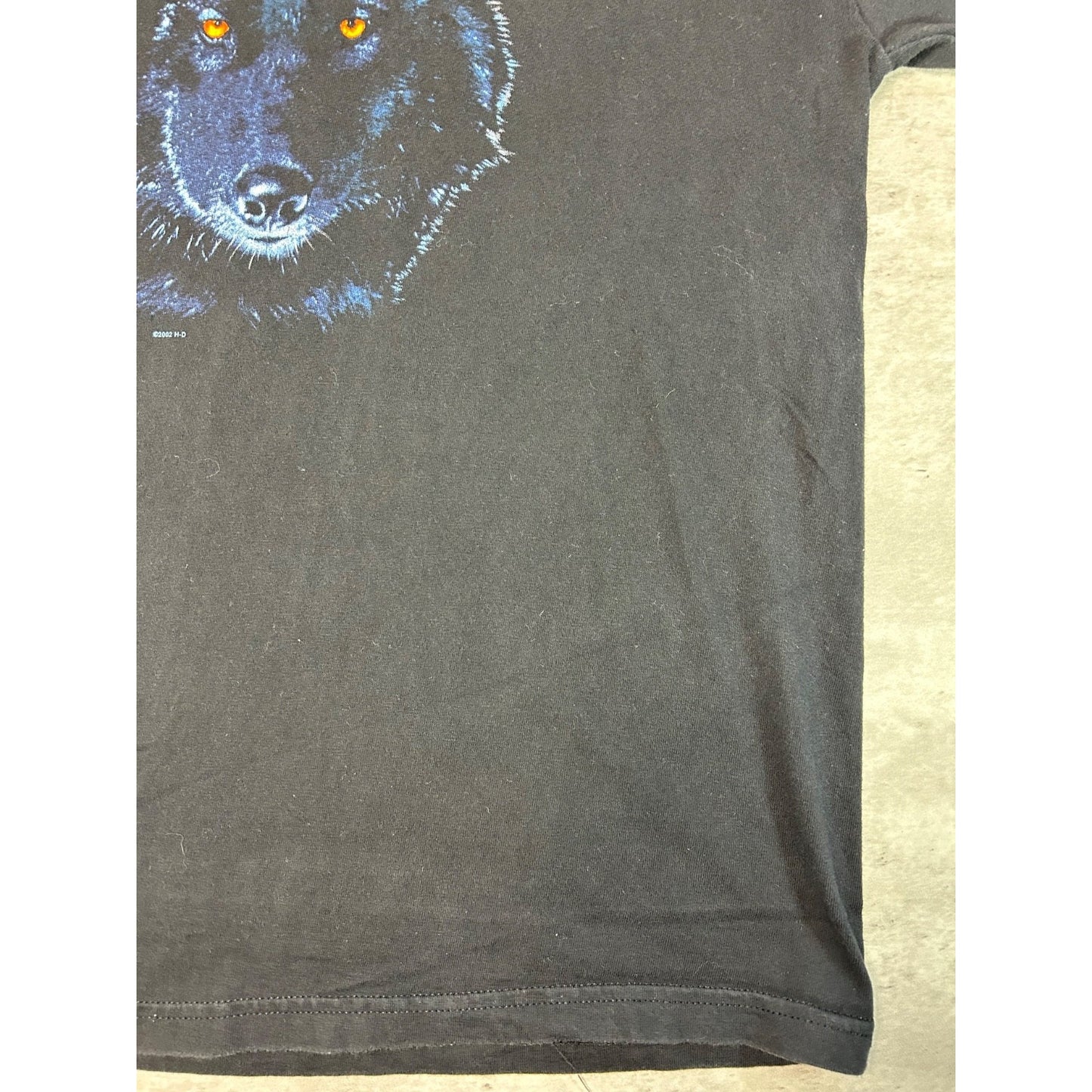 Vintage Harley Davidson Wolf Graphic Flame Long Sleeve T-Shirt Size XL