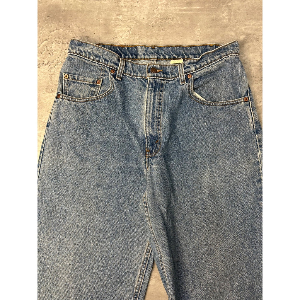 Vintage 90s Levis 550 Red Tab Relaxed Fit Medium Wash Denim Pants Size 33