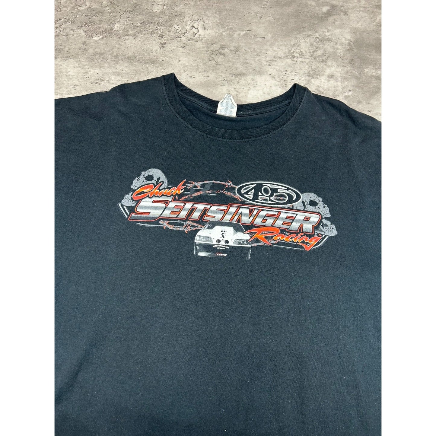 Vintage Chuck Seitsinger Racing Come Get Some Race Graphic T-Shirt Size XXXL