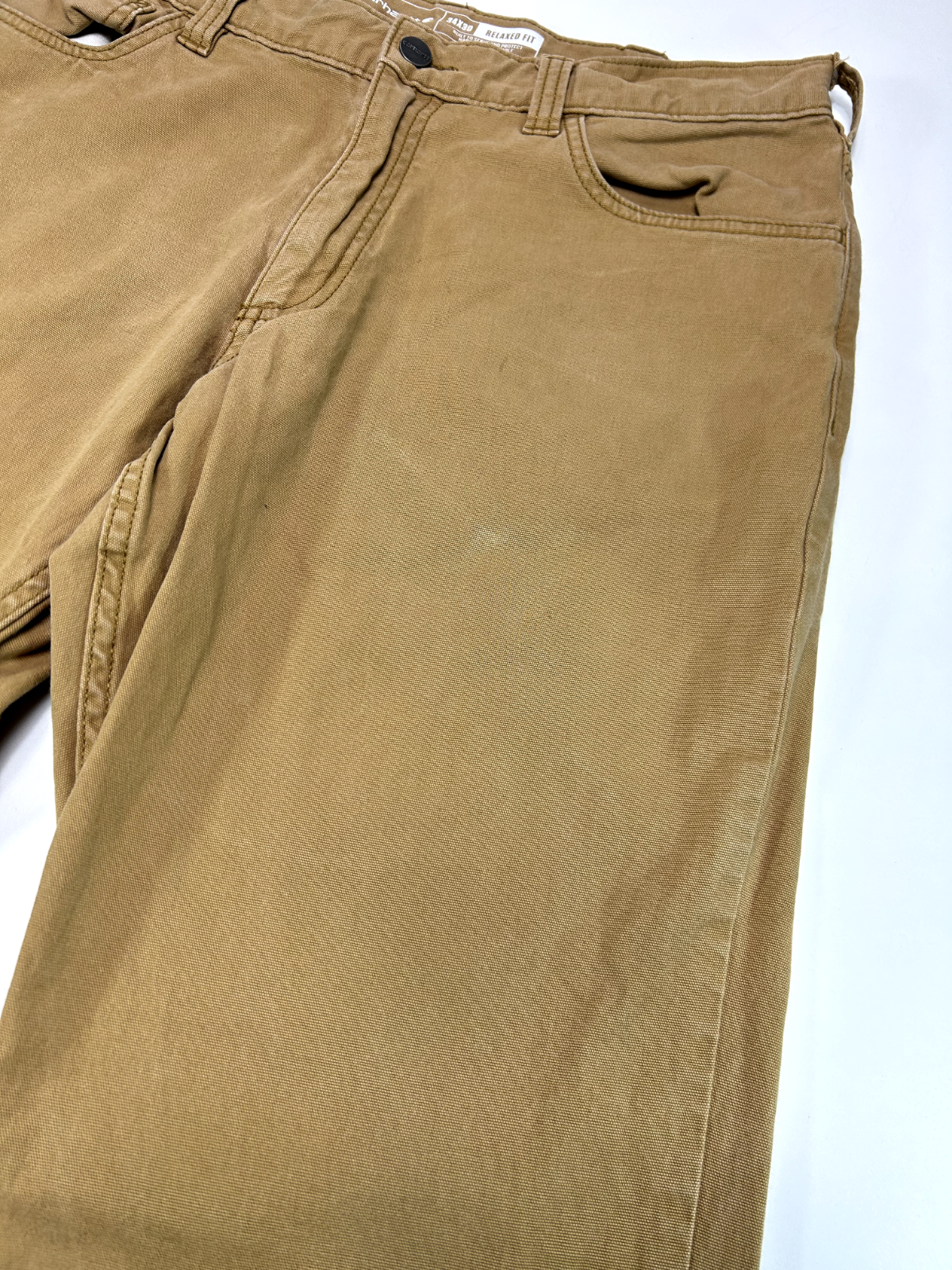 Carhartt Relaxed Fit Canvas Workwear Five Pocket Pants Size 34 Tan