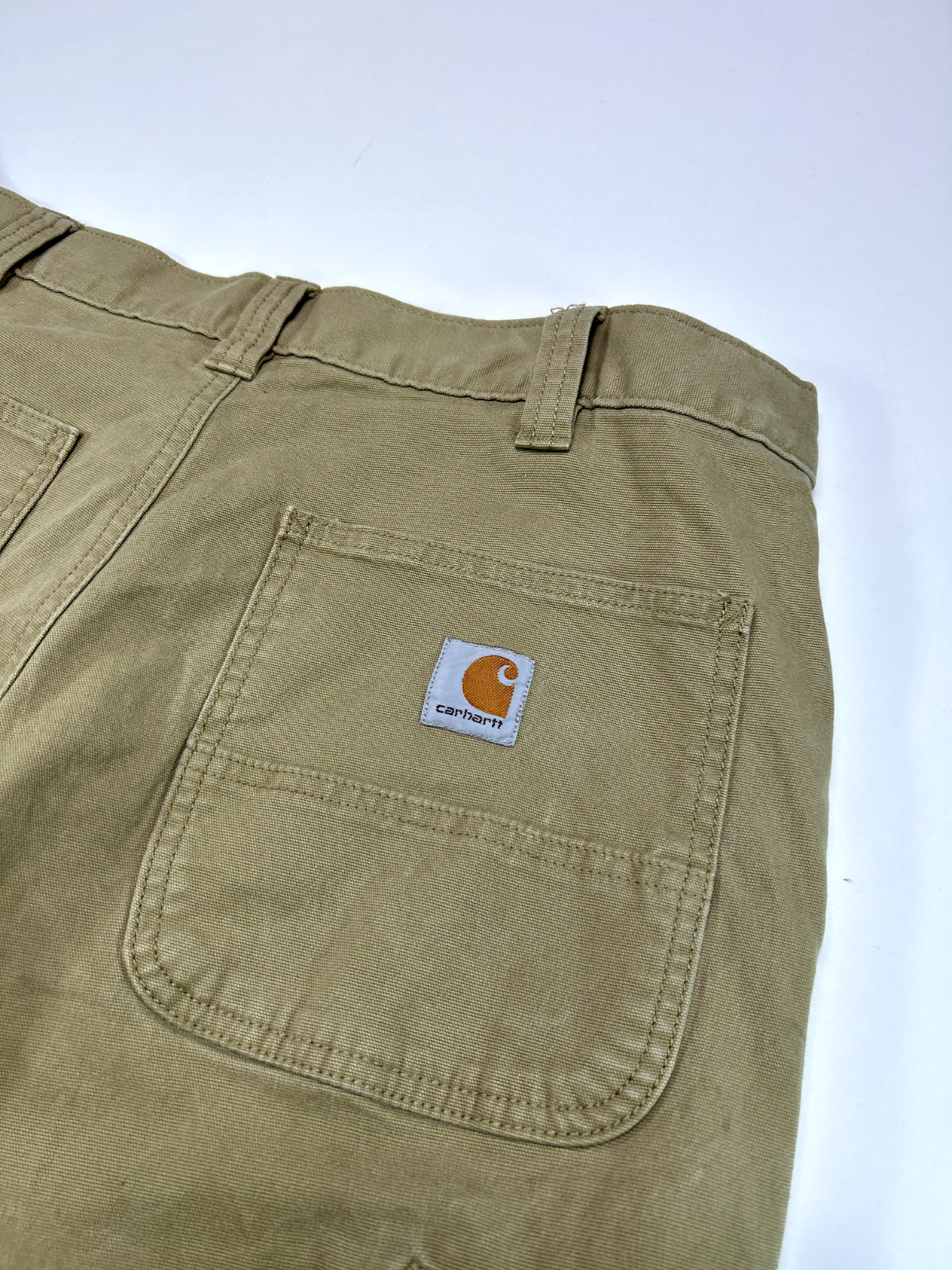 Carhartt Relaxed Fit Canvas Workwear Five Pocket Pants Size 35 Beige