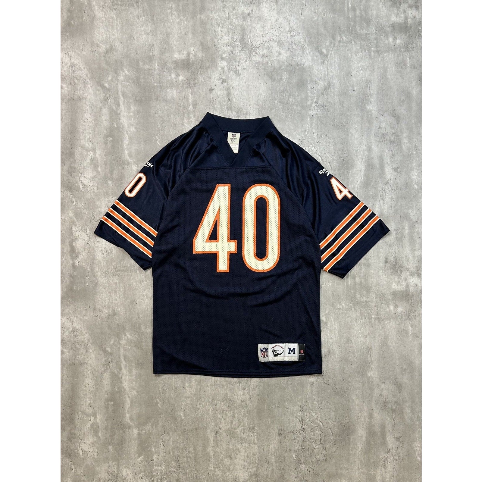 Vintage Gale Sayers #40 Chicago Bears NFL Reebok Football Jersey Size Medium