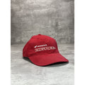 Vintage 90s Honda Big Red Embroidered Spellout Strapback Hat OSFA Red