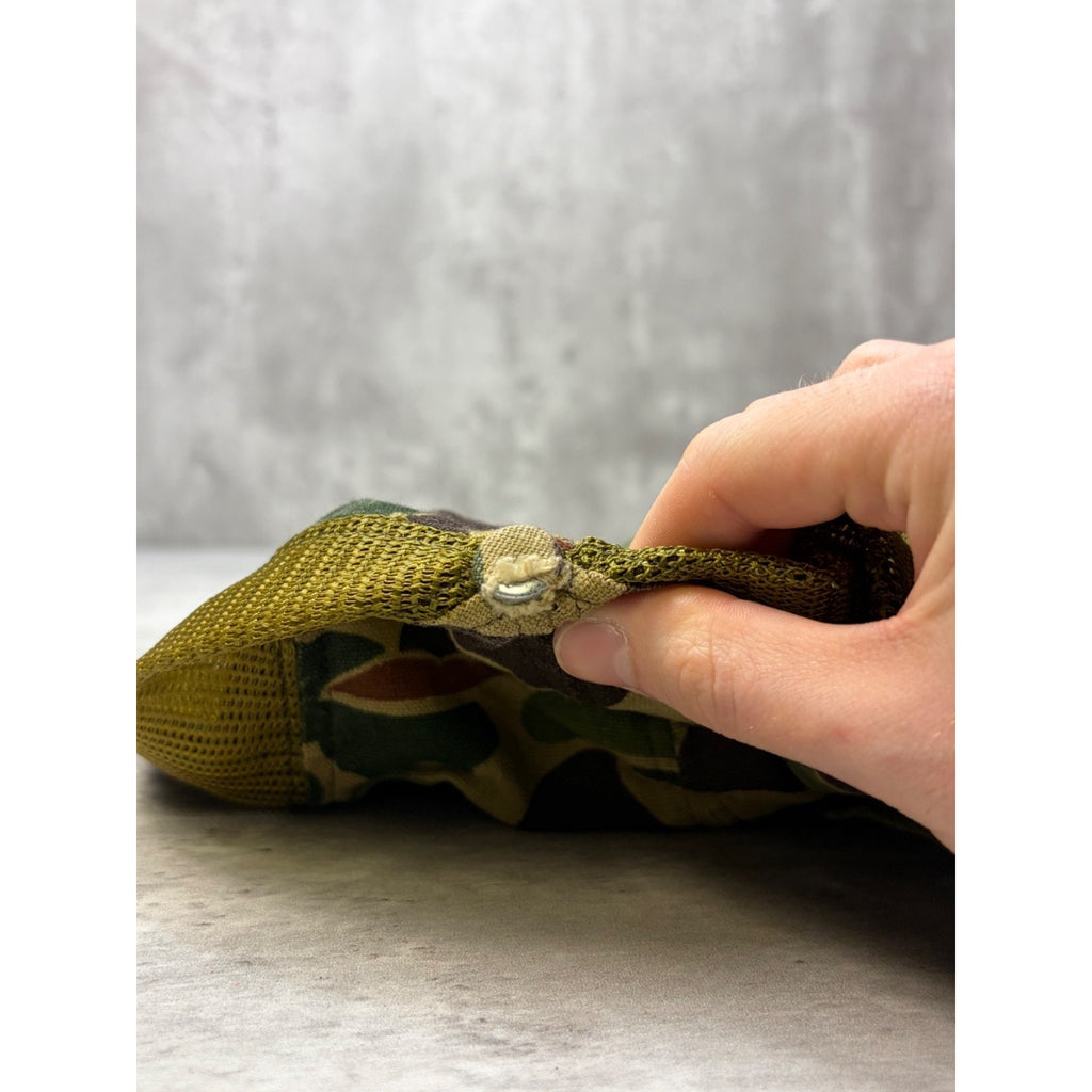 Vintage 80s/90s Camo Brimmed Bucket Hat OSFA