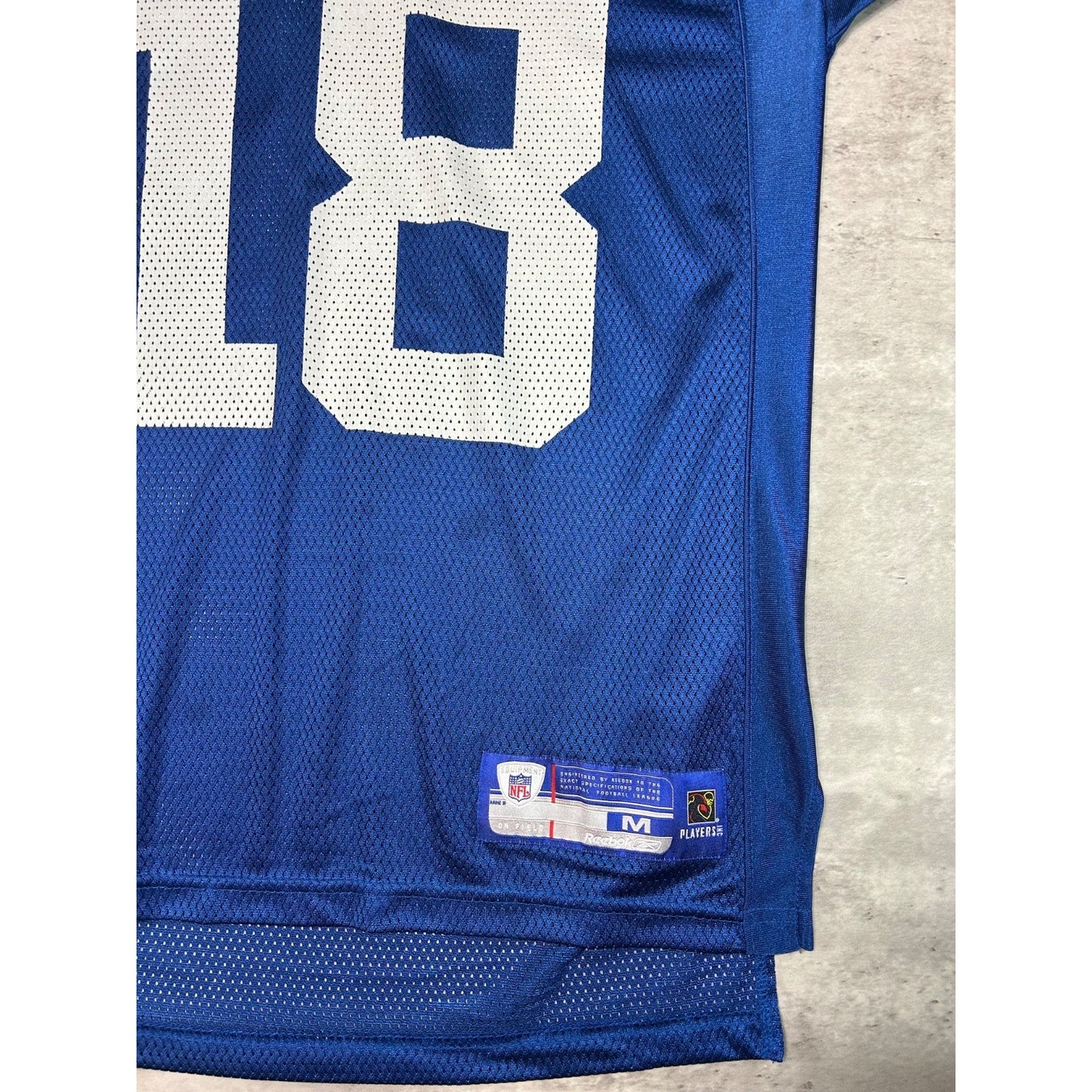 Vintage Peyton Manning #18 Indianapolis Colts NFL Reebok Football Jersey Medium