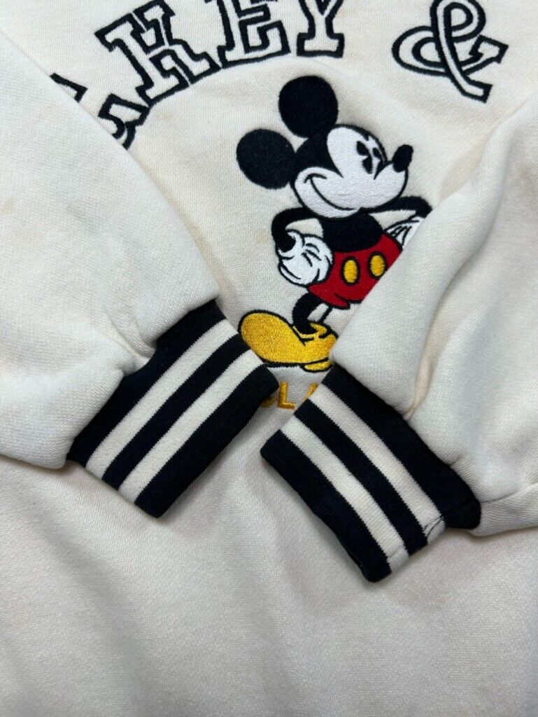 Vintage 90s Mickey & Co. Embroidered Spellout Graphic Sweatshirt Size Large